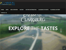 Tablet Screenshot of clarksburgvisitorswv.com